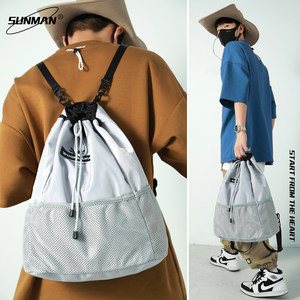 Pocket drawstring backpack lightweight sports travel large capacity men and women small backpack trendy schoolbag original niche 
Pocket drawstring backpack lightweight sports travel large capacity men and women small backpack trendy schoolbag original niche