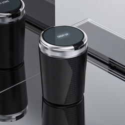 Car Ashtray with Lid and Light, Anti-Fly Ash, Prevents Ash from Falling, In-Car Smoking Gadget, 2025 New Model, High-End Feel Car Ashtray with Lid and Light, Anti-Fly Ash, Prevents Ash from Falling, In-Car Smoking Gadget, 2025 New Model, High-End Feel
