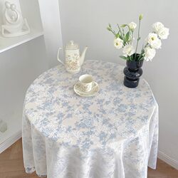 Ins style cotton and linen double layer tablecloth Ins style cotton and linen double layer tablecloth