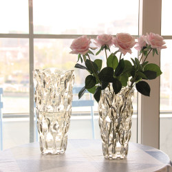 Nordic Light Luxury Crystal Glass Vase Transparent Living Room Hotel Flower Arrangement Rose Lily Fresh Flower Decorative Vase Ornament Nordic Light Luxury Crystal Glass Vase Transparent Living Room Hotel Flower Arrangement Rose Lily Fresh Flower Decorative Vase Ornament