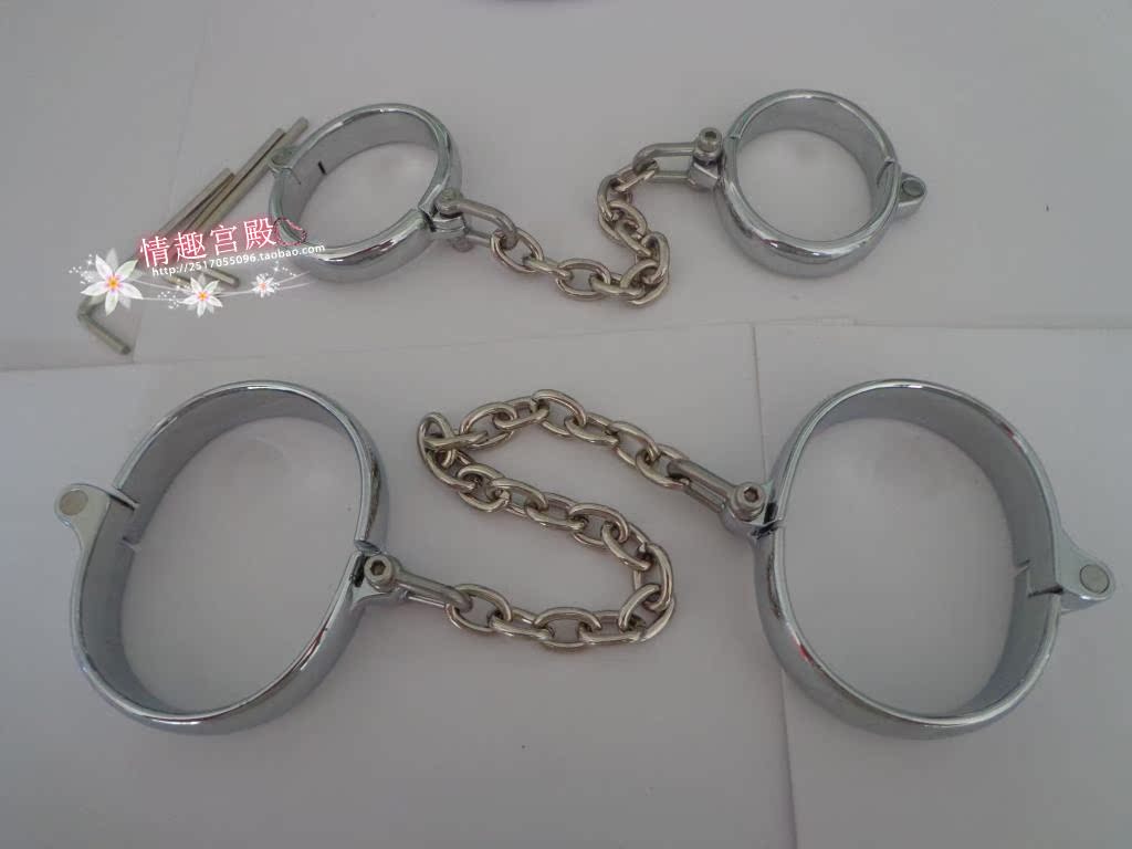 22元】另类情趣用品/sm精致金属不锈钢手铐/捆绑束缚/正品合金脚铐