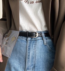 Hong Kong Style Retro Belt for Women 2025 New Style with Jeans Decoration High-End Belt for Women Genuine Leather Versatile Trouser Belt Hong Kong Style Retro Belt for Women 2025 New Style with Jeans Decoration High-End Belt for Women Genuine Leather Versatile Trouser Belt