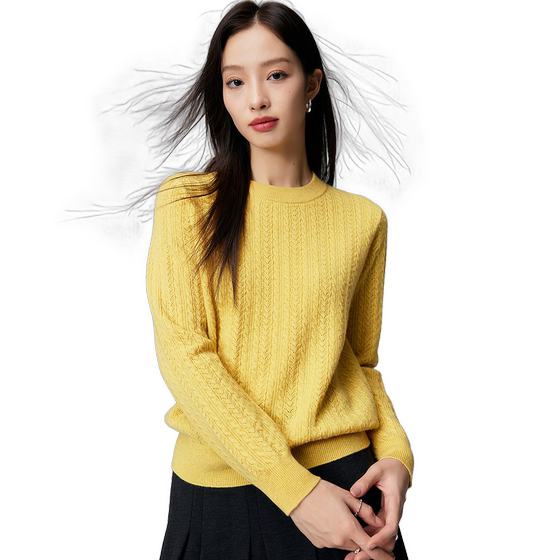 Paro 100% cashmere 24 early autumn round neck thin knitted rope sweater versatile warm top cashmere sweater women
Paro 100% cashmere 24 early autumn round neck thin knitted rope sweater versatile warm top cashmere sweater women