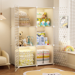 Wardrobe Bedroom Home Simple Wardrobe Kidsren's Room Clothes Storage Cabinet Strong and Durable Cream Style Assembled Wardrobe Wardrobe Bedroom Home Simple Wardrobe Kidsren's Room Clothes Storage Cabinet Strong and Durable Cream Style Assembled Wardrobe