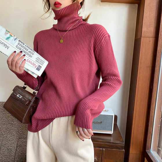 New sweater for women 2025 fashionable lazy loose autumn and winter wear thick pullover turtleneck inside knitted base shirt
New sweater for women 2025 fashionable lazy loose autumn and winter wear thick pullover turtleneck inside knitted base shirt