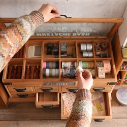 Sanshan Home Furnishing Creative Desk Organizer Handmade Material Stationery Box Tape Stamp Sticker Solid Wood Storage Box Vintage Sanshan Home Furnishing Creative Desk Organizer Handmade Material Stationery Box Tape Stamp Sticker Solid Wood Storage Box Vintage