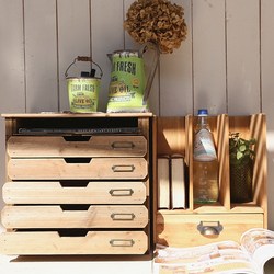 Sanshan Home Zakka Wooden Office Desk A4 File Stationery Storage Box Multi-Layer Classified Drawer Type Solid Wood Sanshan Home Zakka Wooden Office Desk A4 File Stationery Storage Box Multi-Layer Classified Drawer Type Solid Wood