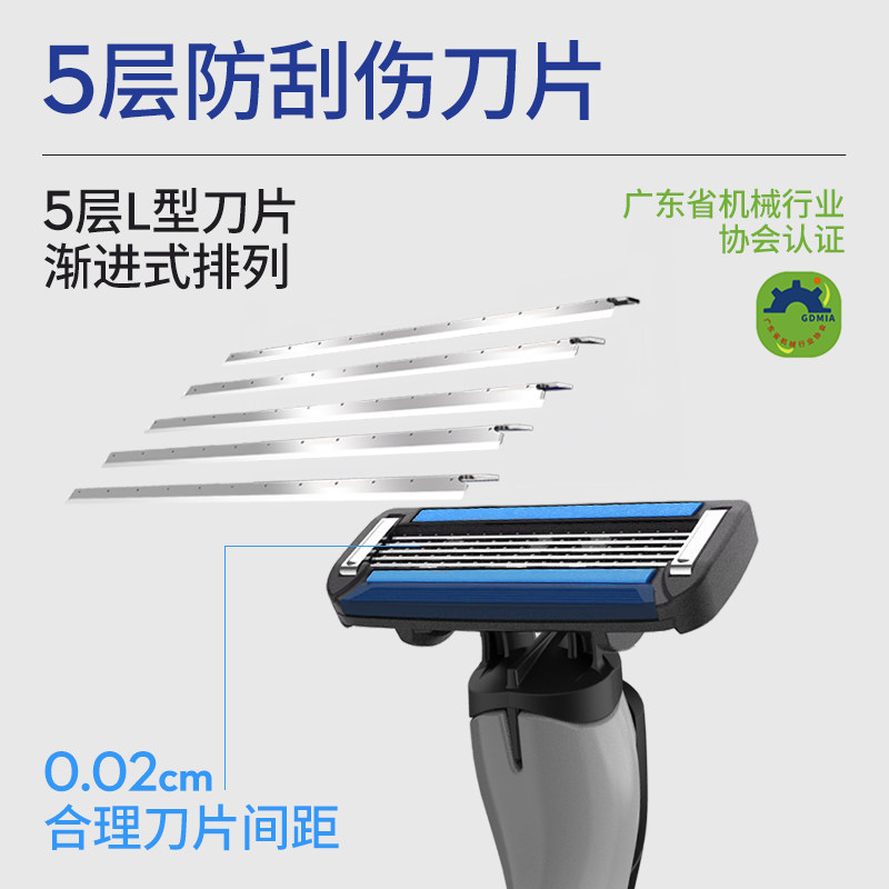 XIAOQINGLONG 면도기 남성용 수동 구식 면도기에는 가죽 케이스가 포함되어 있습니다. 2-IN-1 클렌징 면도 폼-