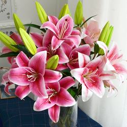 High-End Lily Bouquet, Artificial Flowers, Fake Flowers, Decorative Floral Arrangements, Classy Flower Arrangements for the Living Room, 2020 New Style Table Flowers High-End Lily Bouquet, Artificial Flowers, Fake Flowers, Decorative Floral Arrangements, Classy Flower Arrangements for the Living Room, 2020 New Style Table Flowers