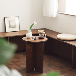 Zhiny Retro Solid Wood Coffee Table, Medieval Sofa Side Table, Coffee Shop Small Table, Dessert Shop Small Round Table, Bay Window Table Zhiny Retro Solid Wood Coffee Table, Medieval Sofa Side Table, Coffee Shop Small Table, Dessert Shop Small Round Table, Bay Window Table