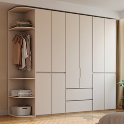 Segmented Wardrobe Handle-Free Fas-Grade Finished Wardrobe Fas-Grade Environmentally Friendly Oak Solid Wood Bedroom Home Wardrobe Segmented Wardrobe Handle-Free Fas-Grade Finished Wardrobe Fas-Grade Environmentally Friendly Oak Solid Wood Bedroom Home Wardrobe