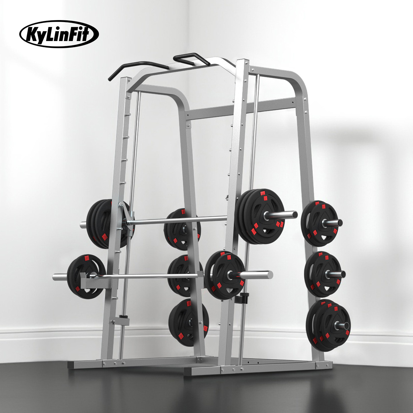 Qi Jun 다기능 웨이트 리프팅 벤치 - 스미스 머신 & 스쿼트 랙