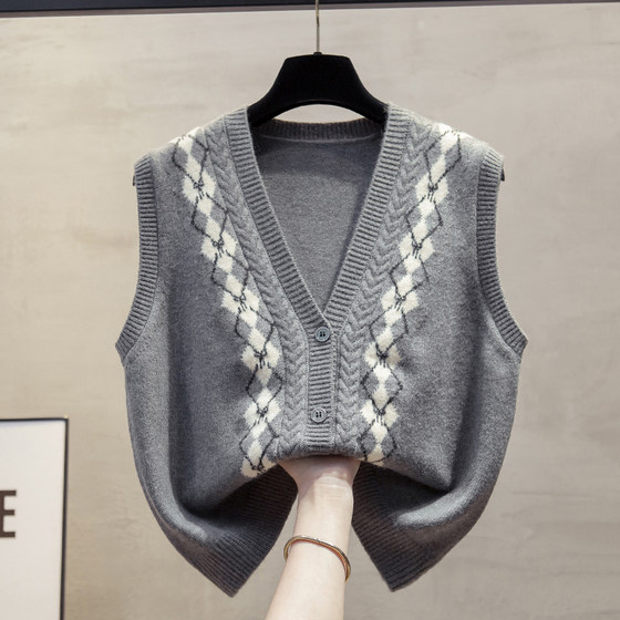 Cardigan vest vest vest vest vest for women 2025 autumn and winter new loose outer wear horse clip sweater vest trendy
Cardigan vest vest vest vest vest for women 2025 autumn and winter new loose outer wear horse clip sweater vest trendy