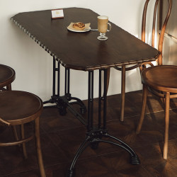 Chinese-Style Dining Table, Coffee French Square Table, Round Western Restaurant Commercial Table and Chairs, Long Table, Internet-Famous Store Vintage Table Chinese-Style Dining Table, Coffee French Square Table, Round Western Restaurant Commercial Table and Chairs, Long Table, Internet-Famous Store Vintage Table