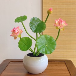 Artificial Lotus Flowers, Fake Flower Arrangements for Offering to Buddha, Lotus Flowers for Offering in Front of Buddha, Flowers for Buddha Hall, Buddha Altar Decoration, Home Decoration, Potted Plants Artificial Lotus Flowers, Fake Flower Arrangements for Offering to Buddha, Lotus Flowers for Offering in Front of Buddha, Flowers for Buddha Hall, Buddha Altar Decoration, Home Decoration, Potted Plants