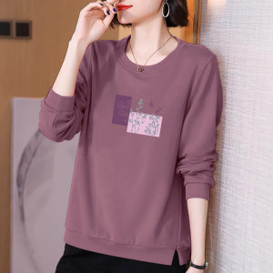 Long-sleeved T-shirt for women's spring and autumn clothes thin 2024 new temperament mother middle-aged women's early autumn tops underwear 
Long-sleeved T-shirt for women's spring and autumn clothes thin 2024 new temperament mother middle-aged women's early autumn tops underwear
