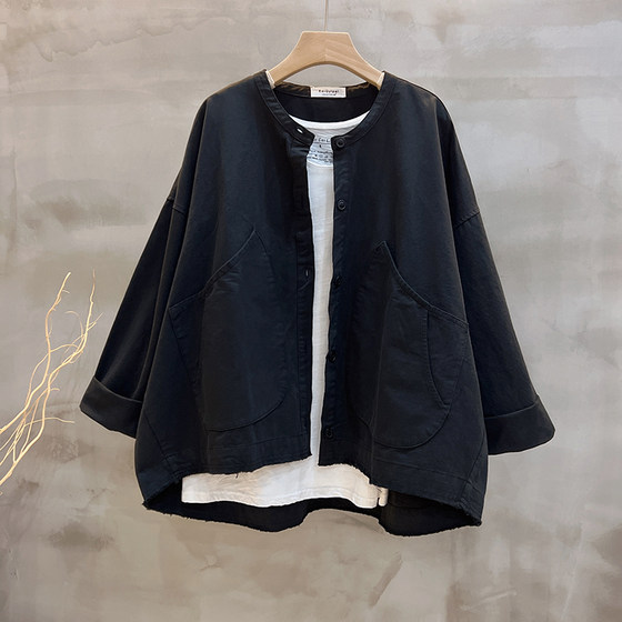 Clearance and pick up the bargain~Commuting solid color single-breasted long-sleeved short thin jacket for women in spring and autumn retro black cardigan top
Clearance and pick up the bargain~Commuting solid color single-breasted long-sleeved short thin jacket for women in spring and autumn retro black cardigan top
