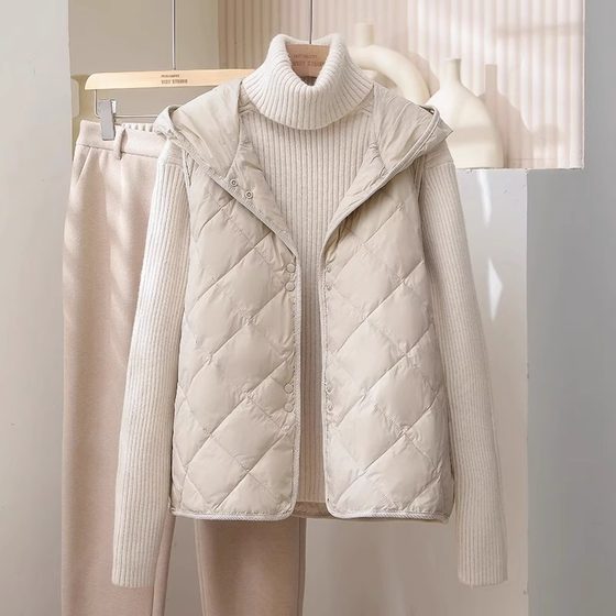 Clearance sale ~Winter vest women's cotton jacket short Korean version vest hooded thin down cotton horse clip vest
Clearance sale ~Winter vest women's cotton jacket short Korean version vest hooded thin down cotton horse clip vest