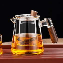 Teapot with Glass Side Handle, High-Temperature Resistant, Household Tea Brewing Pot with Tea-Water Separation, 2025 New Model Tea Set Teapot with Glass Side Handle, High-Temperature Resistant, Household Tea Brewing Pot with Tea-Water Separation, 2025 New Model Tea Set