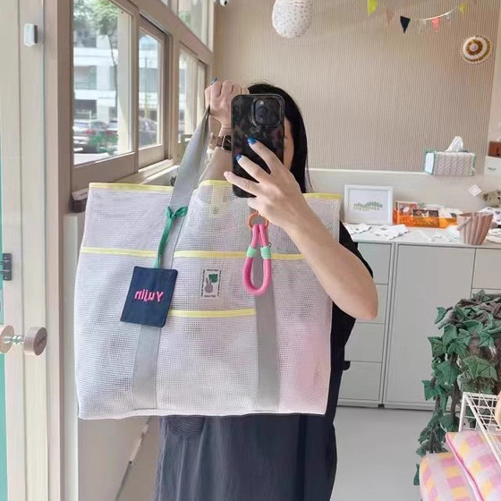 ins large capacity beach bag swimming storage travel washing bathing swimsuit bag outdoor portable net bag
ins large capacity beach bag swimming storage travel washing bathing swimsuit bag outdoor portable net bag