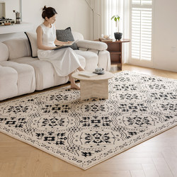 2025 New American Retro Carpet for Living Room, French Mid-Century Style, Waterproof and Stain-Resistant, Bedroom Sofa, Light Luxury and High-End Feel 2025 New American Retro Carpet for Living Room, French Mid-Century Style, Waterproof and Stain-Resistant, Bedroom Sofa, Light Luxury and High-End Feel