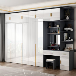 Wooden White Modern Minimalist Adult Glossy Economical Swing-Door Assembled Side Cabinet Top Cabinet Dressing Table Wooden White Modern Minimalist Adult Glossy Economical Swing-Door Assembled Side Cabinet Top Cabinet Dressing Table