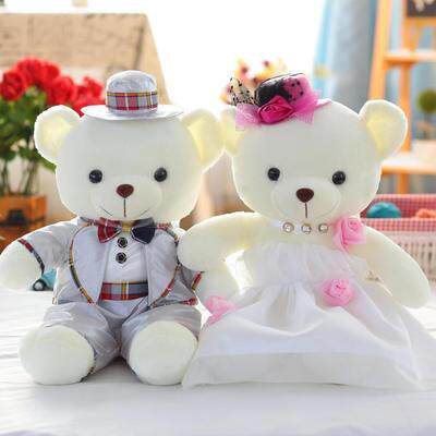 Orsetti Sposi Brubaker - 25 Cm, Peluche Con Abito Da Sposo E Sposa, Regalo Matrimonio - Foto 4