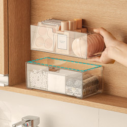 Cosmetics storage box mirror cabinet lipstick layered organizer box Cosmetics storage box mirror cabinet lipstick layered organizer box