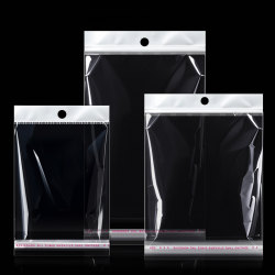 Opp Card Bag Jewelry Packaging Ear Hook Hole Transparent Packaging Bag Small Packaging Sealing Self-Adhesive Bag Opp Card Bag Jewelry Packaging Ear Hook Hole Transparent Packaging Bag Small Packaging Sealing Self-Adhesive Bag