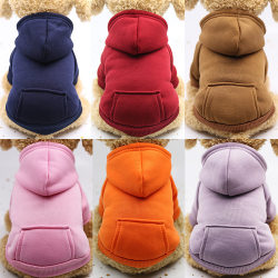 Autumn and winter cat two-foot sweatshirt pocket dog clothes sports style dog cat pet clothing supplies clothing manufacturer Autumn and winter cat two-foot sweatshirt pocket dog clothes sports style dog cat pet clothing supplies clothing manufacturer