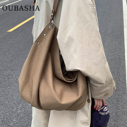 Light Luxury Niche Canvas Bag for Women 2025 New Autumn and Winter High-End Shoulder Bag Large Capacity Commuter Tote Bag Light Luxury Niche Canvas Bag for Women 2025 New Autumn and Winter High-End Shoulder Bag Large Capacity Commuter Tote Bag