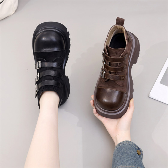 34 small size thick sole heightened Martin boots for women new soft leather lace-up fashion motorcycle boots fashion boots short boots 41 large size
34 small size thick sole heightened Martin boots for women new soft leather lace-up fashion motorcycle boots fashion boots short boots 41 large size