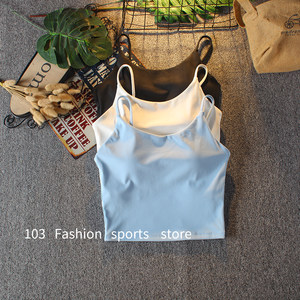 Backless thin strap sports bra women's support bra swelling and anti-sagging outer wear integrated lingerie yoga vest 
Backless thin strap sports bra women's support bra swelling and anti-sagging outer wear integrated lingerie yoga vest
