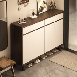 Shoe Cabinet for Home Entrance, 2025 New Model, New Chinese Style, Wall-Mounted Integrated Entryway Cabinet, Storage Cabinet, Shoe Rack Shoe Cabinet for Home Entrance, 2025 New Model, New Chinese Style, Wall-Mounted Integrated Entryway Cabinet, Storage Cabinet, Shoe Rack