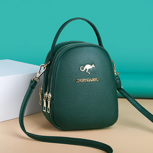 Real leather texture three-layer small bag for women 2025 new model for women's mobile phone bag shoulder bag Korean version of versatile crossbody bag 
Real leather texture three-layer small bag for women 2025 new model for women's mobile phone bag shoulder bag Korean version of versatile crossbody bag