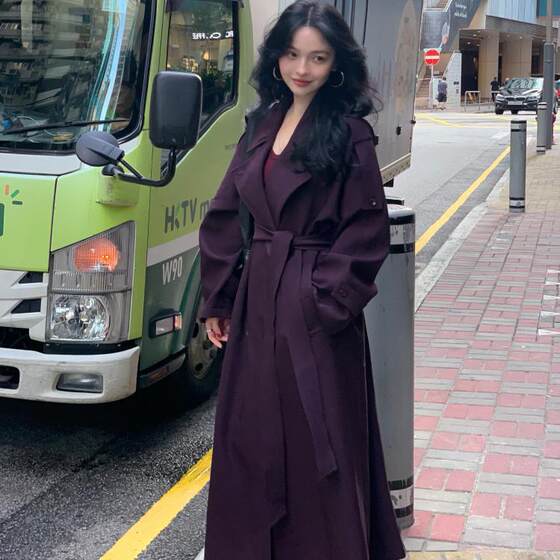 Jiuwu Hong Kong style retro 2024 autumn new long slim windbreaker strap coat coat for women
Jiuwu Hong Kong style retro 2024 autumn new long slim windbreaker strap coat coat for women