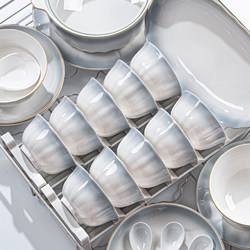 Underglaze Color 2025 New Bowl and Plate Set, Household Light Luxury High-Value Ceramic Tableware, Chinese-Style Housewarming Bowlware and Plates Underglaze Color 2025 New Bowl and Plate Set, Household Light Luxury High-Value Ceramic Tableware, Chinese-Style Housewarming Bowlware and Plates