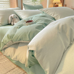 Autumn and Winter Thickened Brushed Cotton Four-Piece Set, Pure Cotton 2025 New Style Bed Sheet, Duvet Cover, Single/Double Bed Three-Piece Set Autumn and Winter Thickened Brushed Cotton Four-Piece Set, Pure Cotton 2025 New Style Bed Sheet, Duvet Cover, Single/Double Bed Three-Piece Set