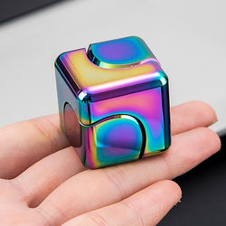 Rotating Rubik's Cube Fidget Spinner Toy Colorful Fingertip Mechanical Finger Edc Stress Relief Gadget High-Tech Alloy Metal Rotating Rubik's Cube Fidget Spinner Toy Colorful Fingertip Mechanical Finger Edc Stress Relief Gadget High-Tech Alloy Metal