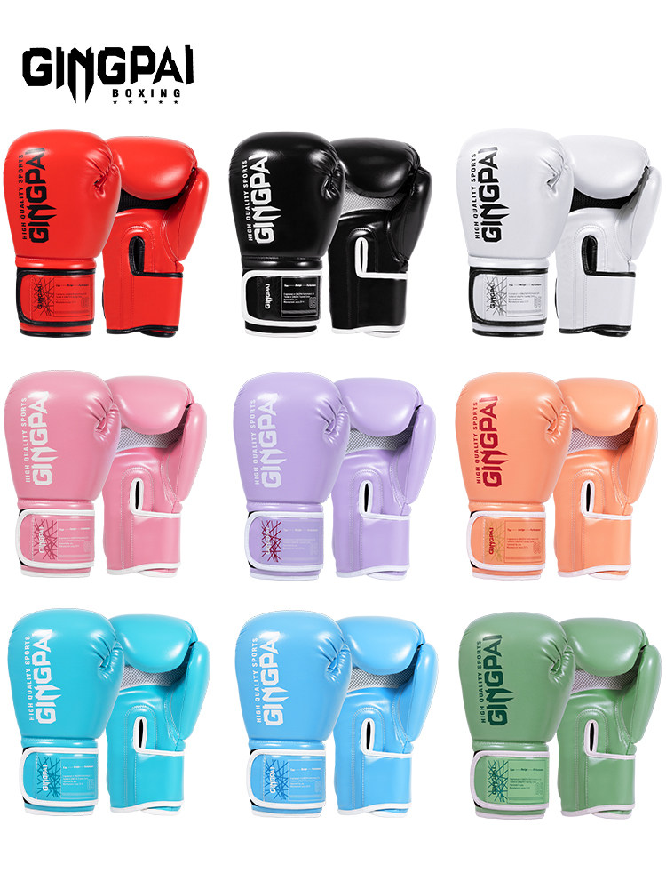 Gingpai ボクシンググローブ - 男女兼用 - トレーニング、ムエタイ、散打