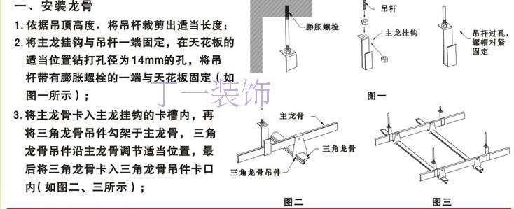 集成吊顶全套金色高档配件 主龙骨,三角龙骨,大吊,金色快吊