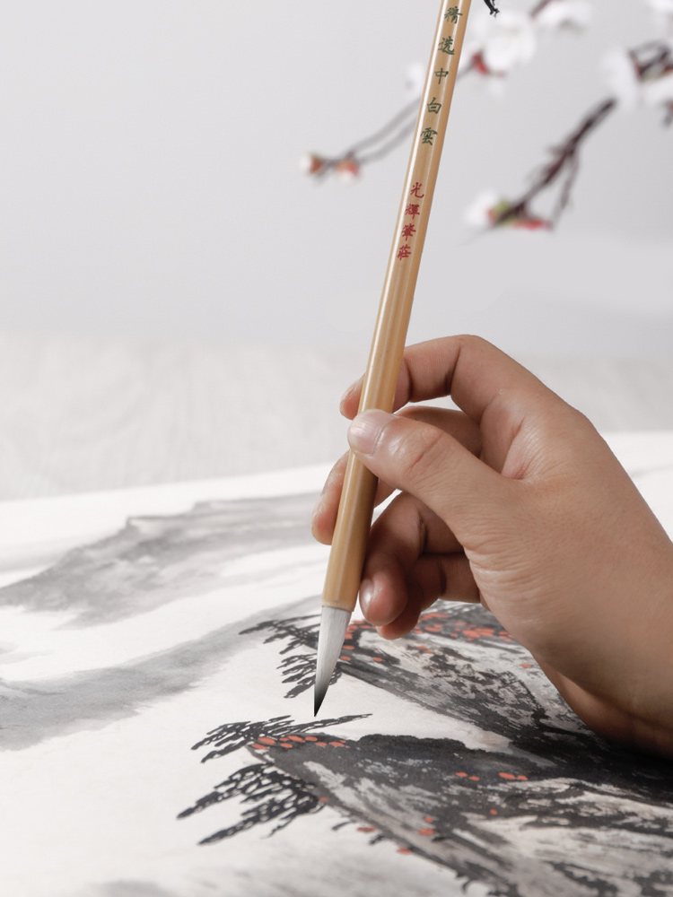 子方齋書道用筆セット - 狼、羊毛 - 楷書、玄筆