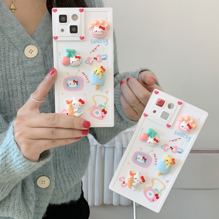 Cute HelloKitty 3DSoft Girls 15, 14, 13, 12, 11 iPhone Case