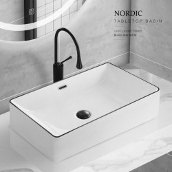 Le Mu Nordic Countertop Basin Square-Shaped Household Washbasin Small Apartment Bathroom Ceramic Washbasin Balcony Basin Sink Le Mu Nordic Countertop Basin Square-Shaped Household Washbasin Small Apartment Bathroom Ceramic Washbasin Balcony Basin Sink
