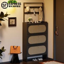 Three Dreams Full Solid Wood Ultra-thin Shoe Cabinet Hanger Integrated Wall Door For Home Narrow Shoe Cabinet Storage Cabinet Integrated Wall Three Dreams Full Solid Wood Ultra-thin Shoe Cabinet Hanger Integrated Wall Door For Home Narrow Shoe Cabinet Storage Cabinet Integrated Wall