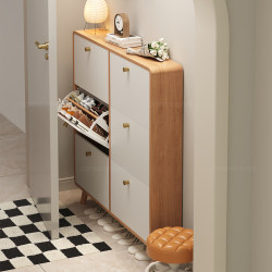 Sangmeng Full Solid Wood Ultra-thin Shoe Cabinet For Home Doorway Indoor Small Narrow Entry Door Entrance Entrance Doorway Tapered Bucket Extremely Narrow Shoe Rack Sangmeng Full Solid Wood Ultra-thin Shoe Cabinet For Home Doorway Indoor Small Narrow Entry Door Entrance Entrance Doorway Tapered Bucket Extremely Narrow Shoe Rack