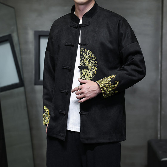 2025 autumn Chinese style men's embroidered retro Tang suit Chinese stand-up collar Hanfu buckle jacket large size
2025 autumn Chinese style men's embroidered retro Tang suit Chinese stand-up collar Hanfu buckle jacket large size
