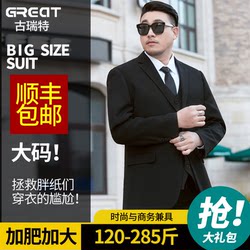 Plus-Size Men's Suit, Extra Large, Business Formal Suit Jacket, Professional Wear, Loose Fit with Double Vents Plus-Size Men's Suit, Extra Large, Business Formal Suit Jacket, Professional Wear, Loose Fit with Double Vents