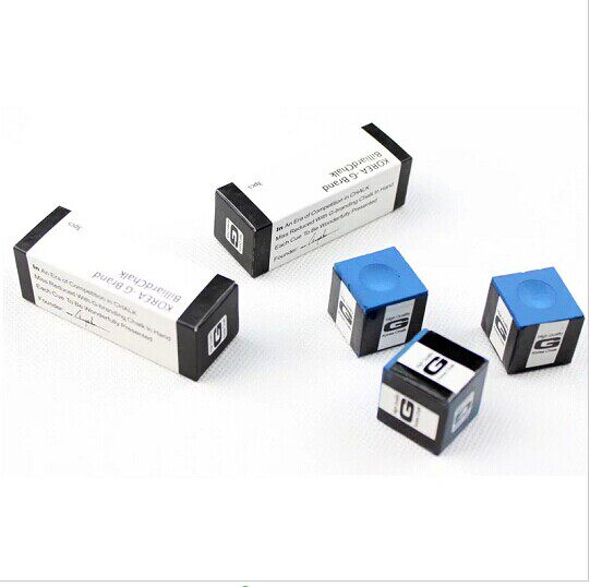 Мел для кия 韩国g牌巧克粉中式黑8 英式小头杆斯诺克浅绿色干性巧粉 Jassinry