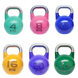 All-Steel Competitive Colored Kettlebells, Non-Slip, Electroplated, for Gym and Home Training, for Men and Women, Fat Burning, Butt Lifting  All-Steel Competitive Colored Kettlebells, Non-Slip, Electroplated, for Gym and Home Training, for Men and Women, Fat Burning, Butt Lifting